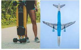 how to bring an electric skateboard on a plane